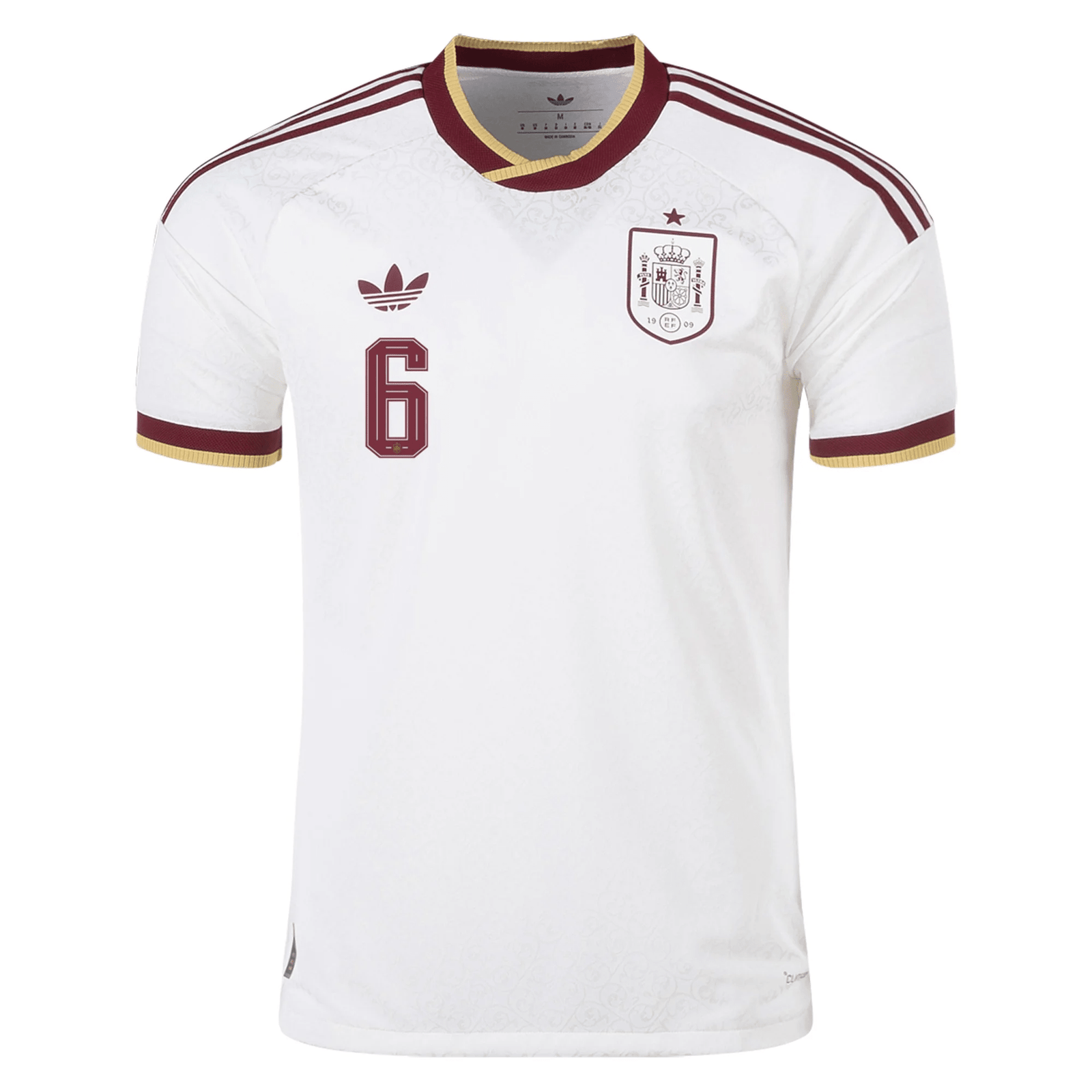 adidas Men's Spain Authentic Mikel Merino Away Jersey 2026 (White) | SoccerWearhouse