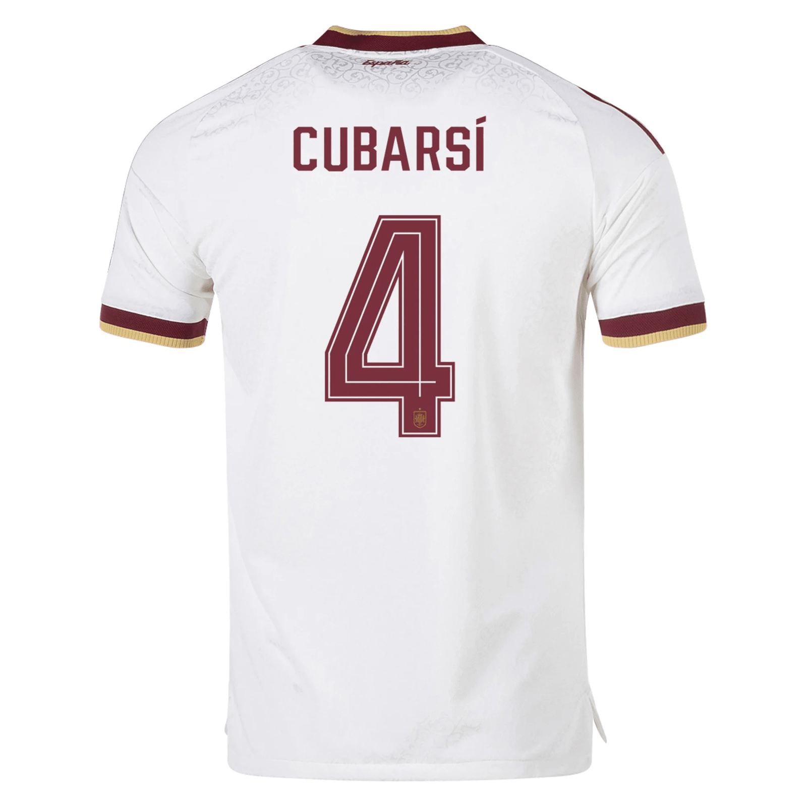 adidas Men's Spain Authentic Pau Cubarsí Away Jersey 2026 (White) | SoccerWearhouse