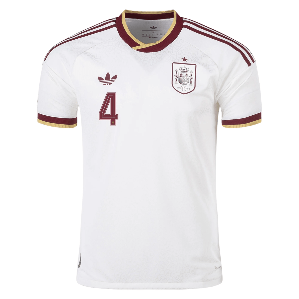 adidas Men's Spain Authentic Pau Cubarsí Away Jersey 2026 (White) | SoccerWearhouse