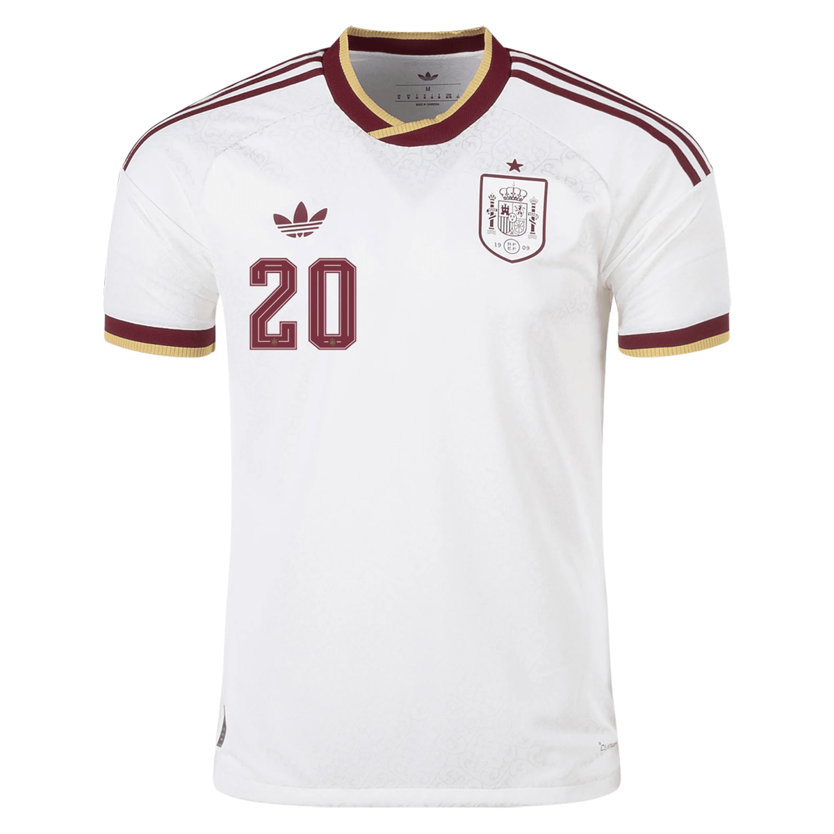 adidas Men's Spain Authentic Pedri Away Jersey 2026 (White) | SoccerWearhouse