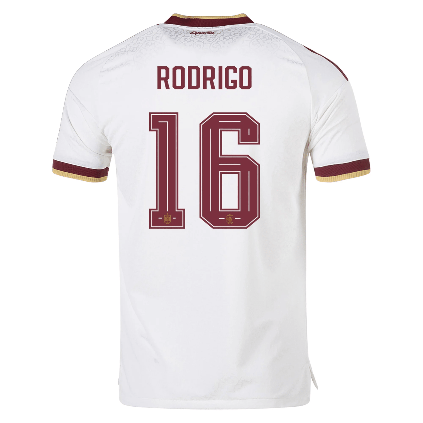 adidas Men's Spain Authentic Rodrigo Away Jersey 2026 (White) | SoccerWearhouse