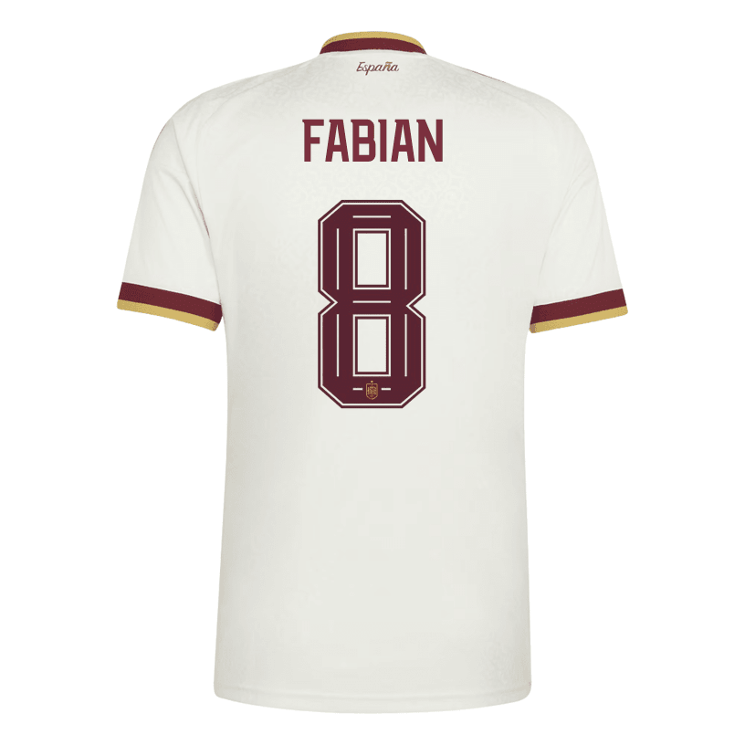 adidas Men's Spain Fabian Away Stadium Jersey 2026 (White) | SoccerWearhouse