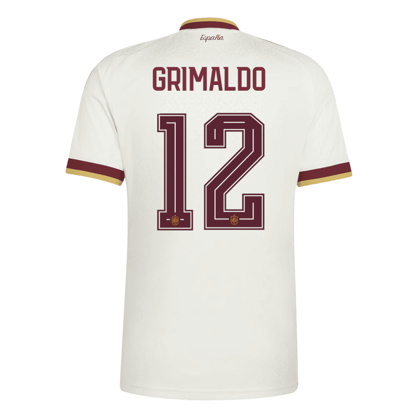 adidas Men's Spain Grimaldo Away Stadium Jersey 2026 (White) | SoccerWearhouse