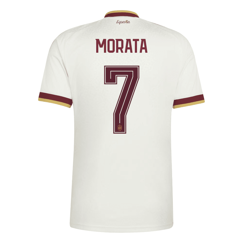 adidas Men's Spain Morata Away Stadium Jersey 2026 (White) | SoccerWearhouse