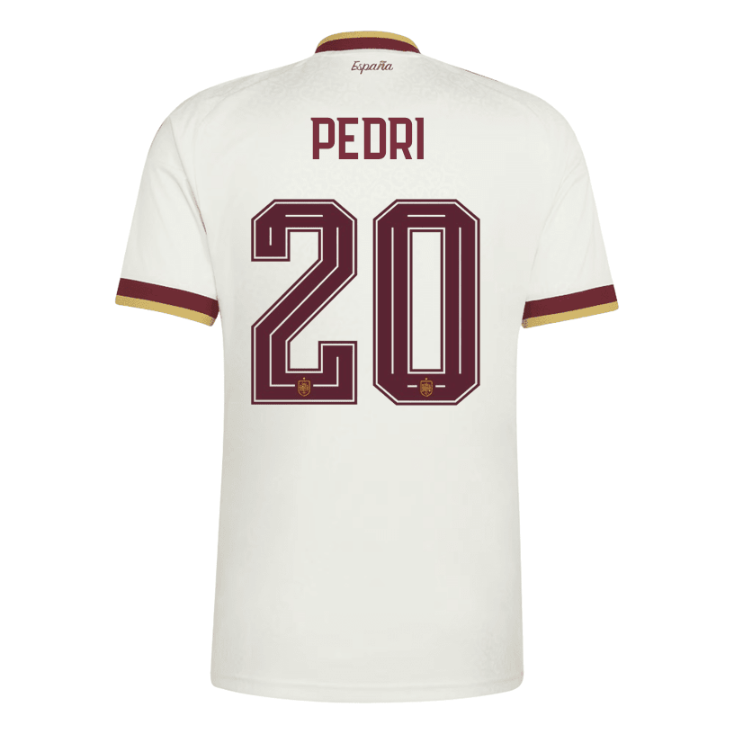 adidas Men's Spain Pedri Away Stadium Jersey 2026 (White) | SoccerWearhouse
