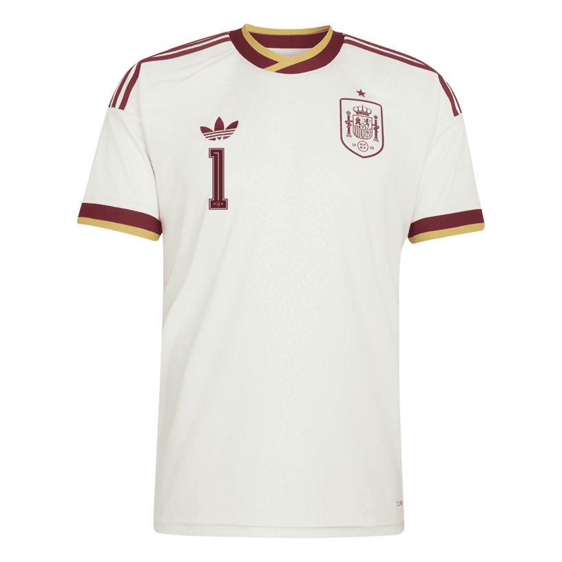 adidas Men's Spain Simon Away Stadium Jersey 2026 (White)