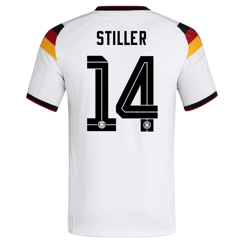 adidas Men's Stiller Germany Authentic Home World Cup Jersey 2026 (White/Black) | SoccerWearhouse