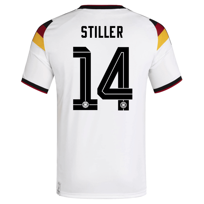 adidas Men's Stiller Germany Home World Cup Jersey 2026 (White/Black) | SoccerWearhouse