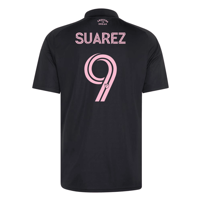 adidas Men's Suarez Inter Miami CF 26/27 Away Jersey (Black/Pink) | SoccerWearhouse
