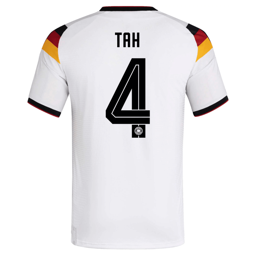adidas Men's Tah Germany Authentic Home World Cup Jersey 2026 (White/Black) | SoccerWearhouse