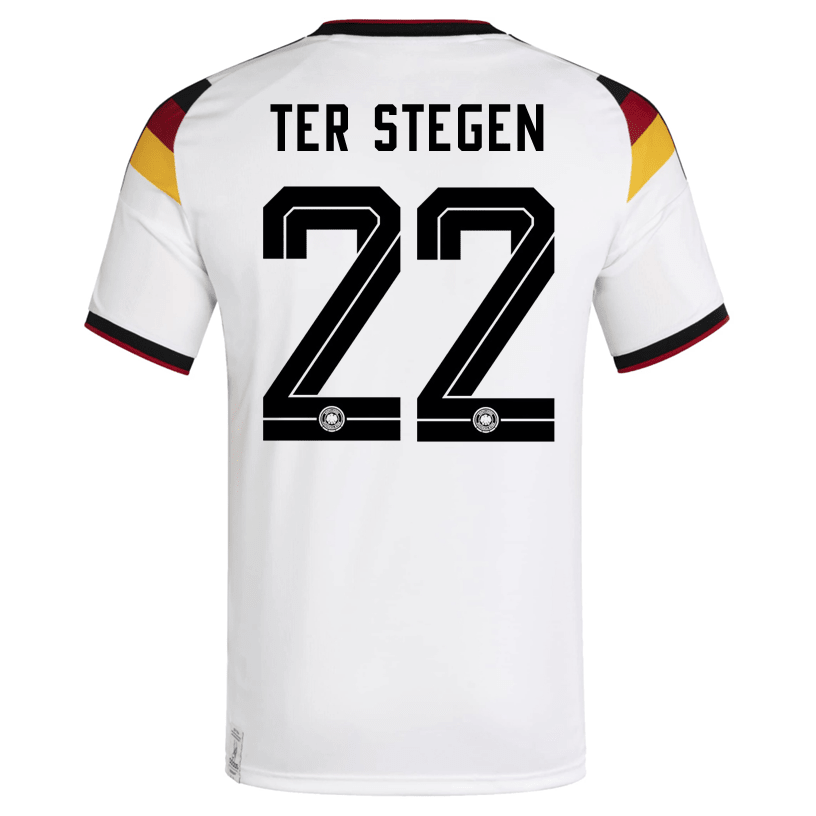 adidas Men's Ter Stegen Germany Home World Cup Jersey 2026 (White/Black) | SoccerWearhouse