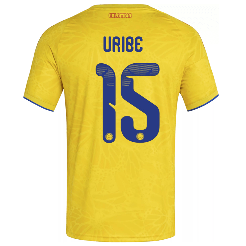 adidas Men's Uribe Colombia 2026 Home Jersey (Impact Yellow) | SoccerWearhouse