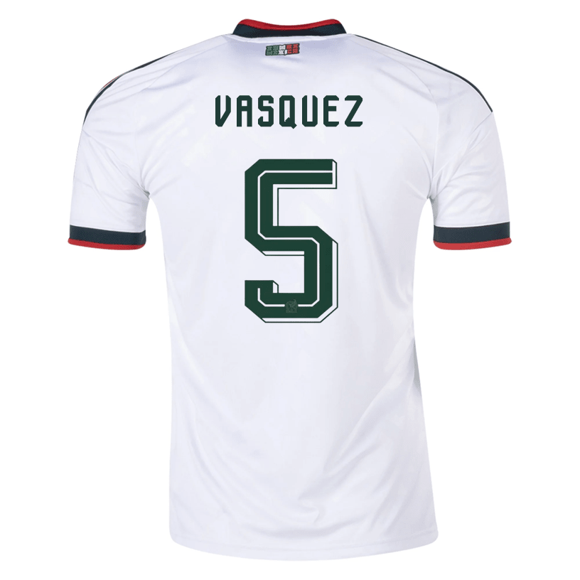 adidas Men's Vasquez Mexico 2026 Away Stadium Jersey (White) | SoccerWearhouse