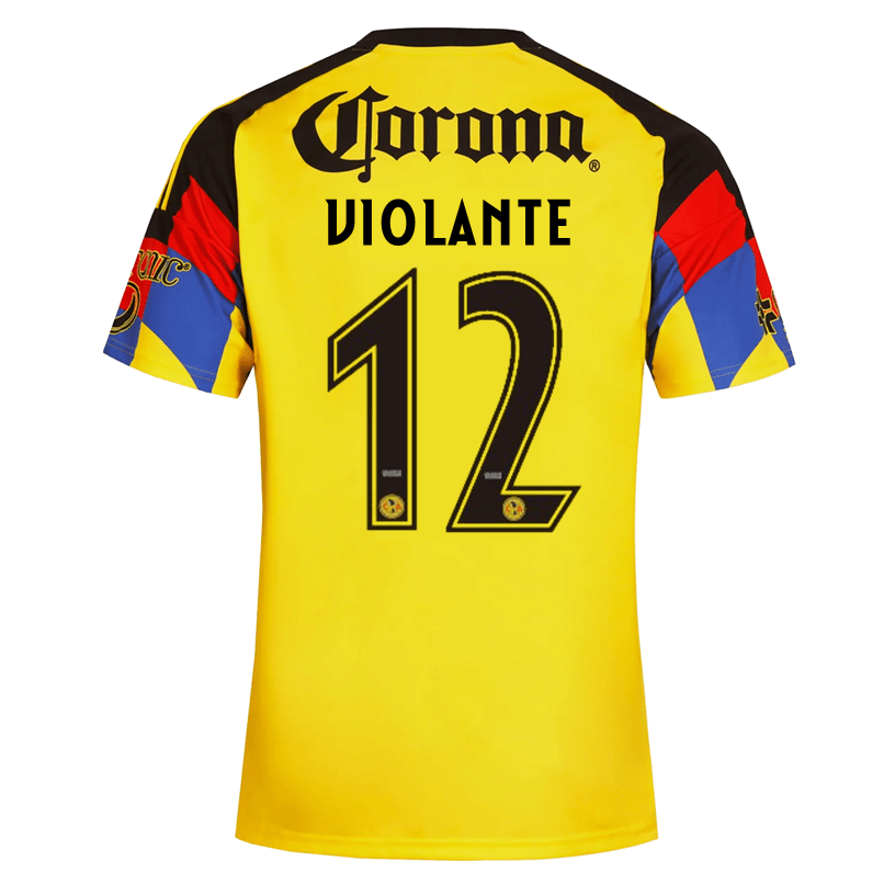 adidas Men's Violante Club America Home Jersey 25/26 (Yellow) | SoccerWearhouse
