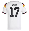 adidas Men's Wirtz Germany Home World Cup Jersey 2026 (White/Black)