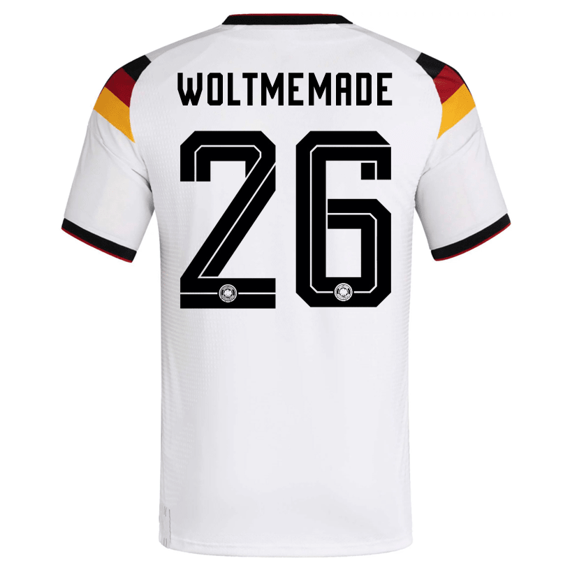 adidas Men's Woltmemade Germany Authentic Home World Cup Jersey 2026 (White/Black) | SoccerWearhouse