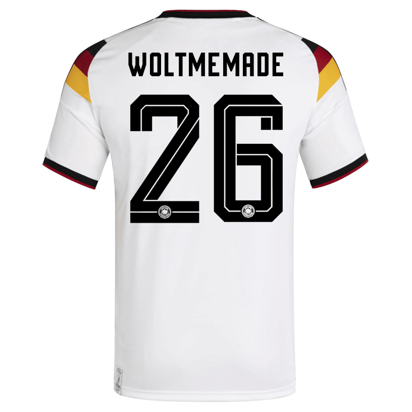 adidas Men's Woltmemade Germany Home World Cup Jersey 2026 (White/Black) | SoccerWearhouse