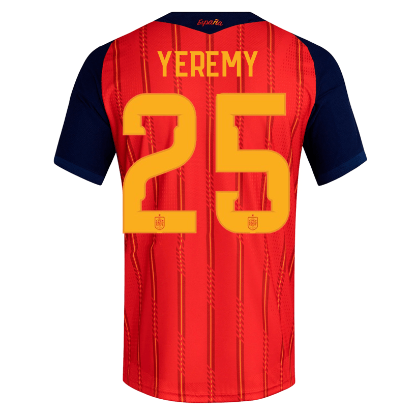 adidas Men's Yeremy Spain Authentic World Cup Home Jersey 2026 (Vivid Red) | SoccerWearhouse