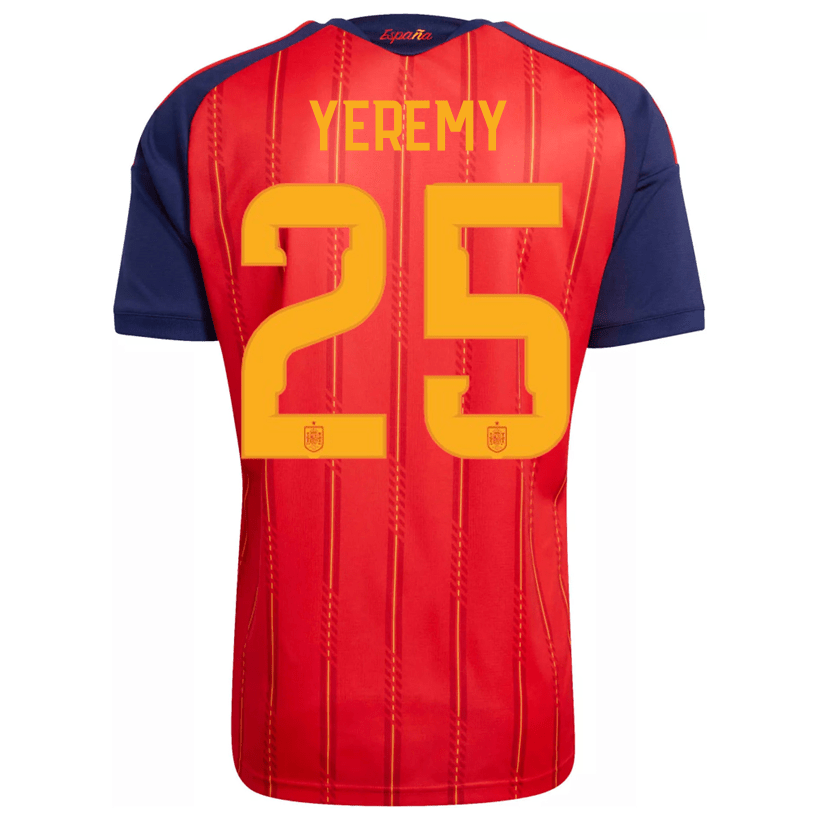adidas Men's Yeremy Spain World Cup Home Jersey 2026 (Vivid Red) | SoccerWearhouse