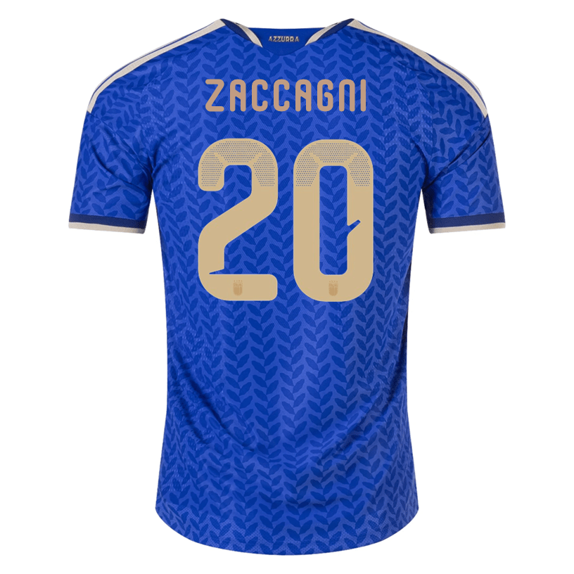 adidas Men's Zaccaghi Italy 2026 Authentic Home Jersey (Bold Blue) | SoccerWearhouse
