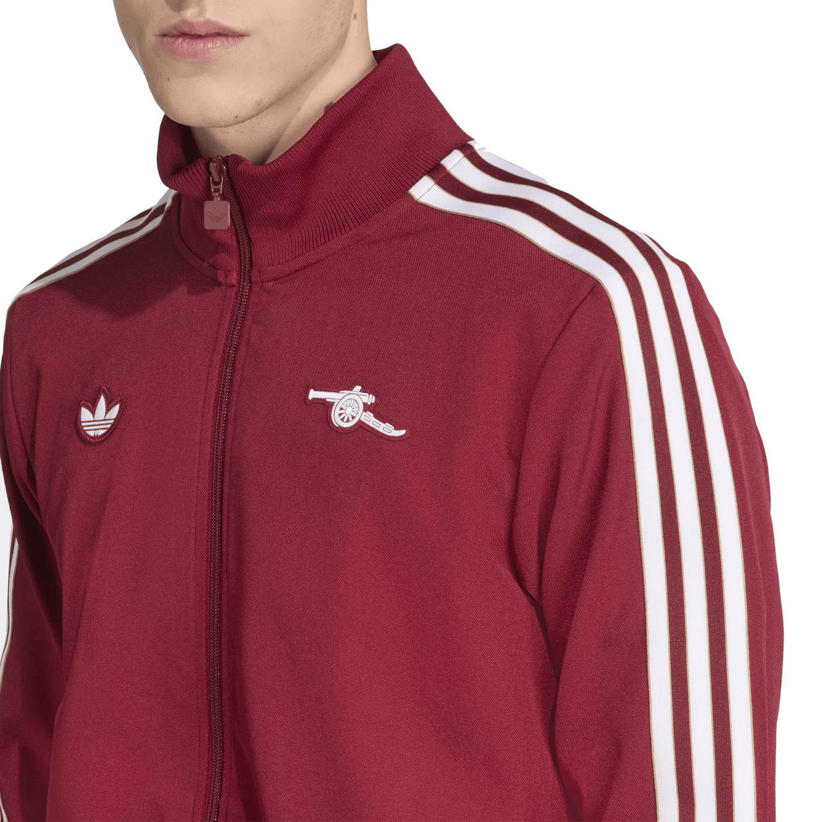 adidas Men'snArsenal Terrace Icon Track Jacket 25/26 (Burgundy) | SoccerWearhouse