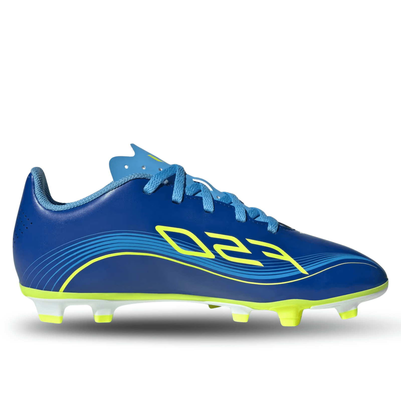 adidas Messi F50 Club Firm Ground/Multi Ground Junior Soccer Cleats (Royal Blue/Solar Yellow) | SoccerWearhouse