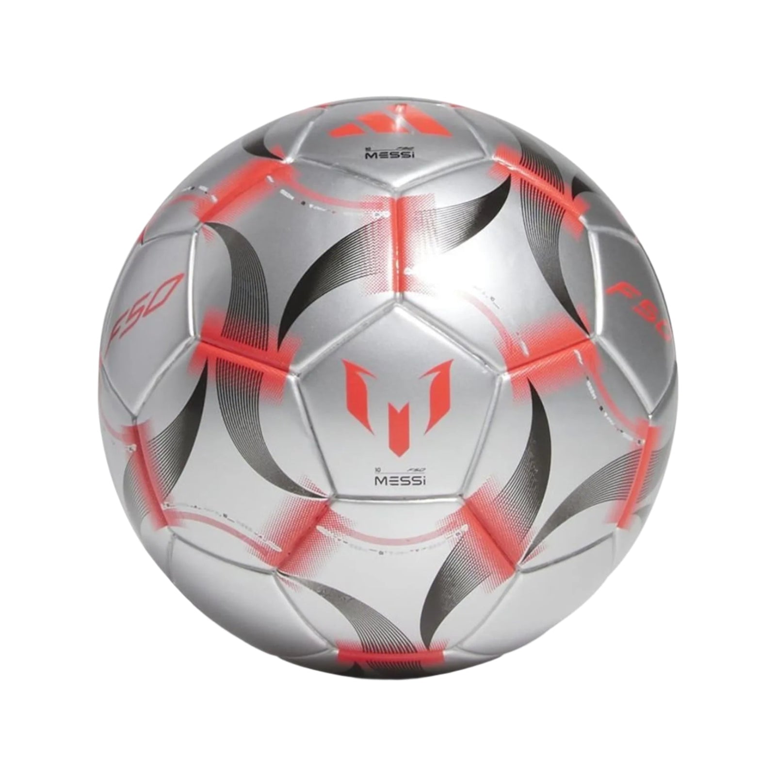 adidas Messi Mini Ball (Iron Metallic/White/Black) | SoccerWearhouse