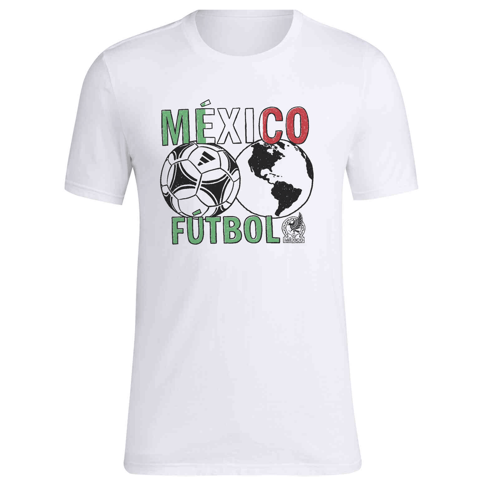 adidas Mexico 2024 World T-Shirt (White) | SoccerWearhouse