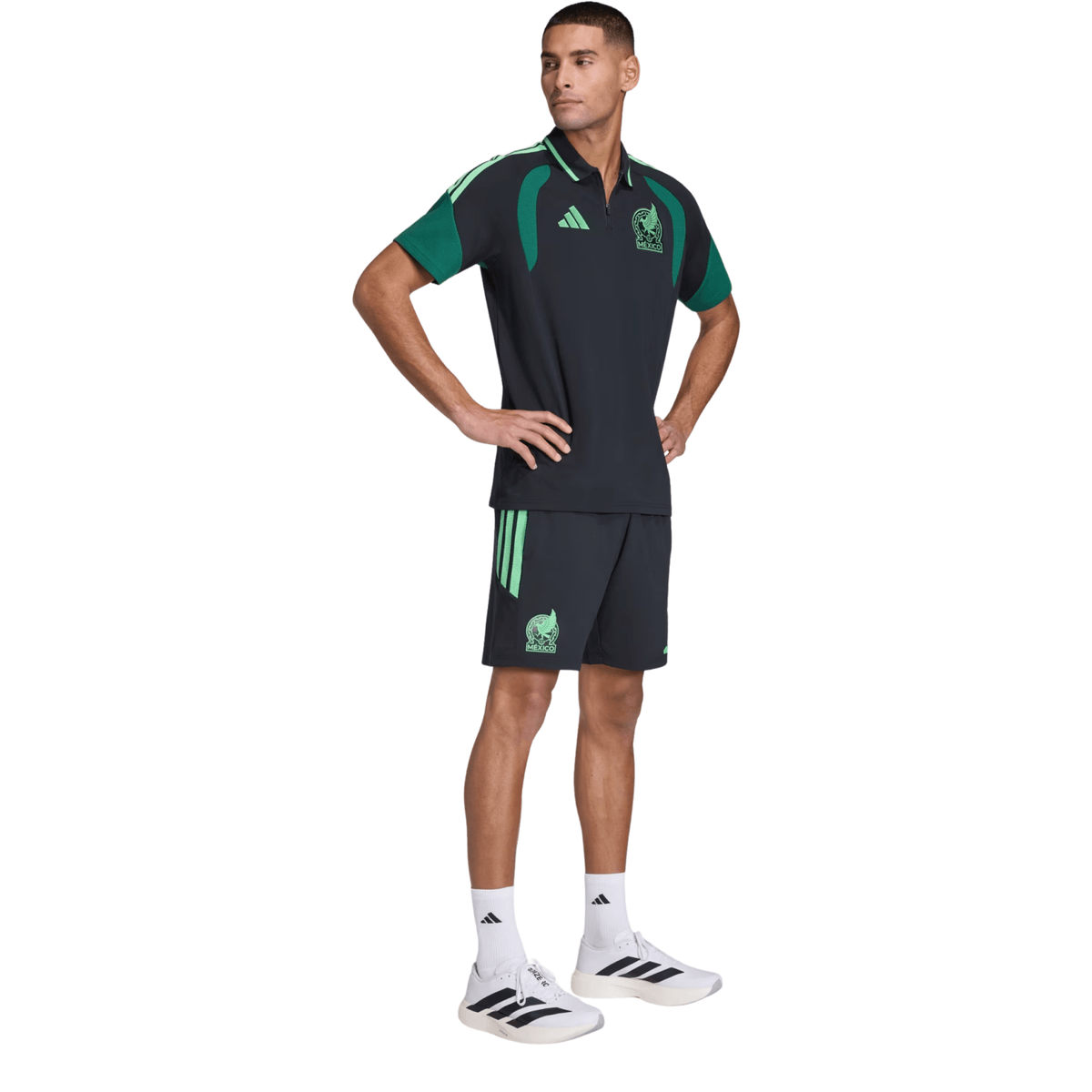 adidas Mexico 2026 Tiro Polo Shirt (Black) | SoccerWearhouse