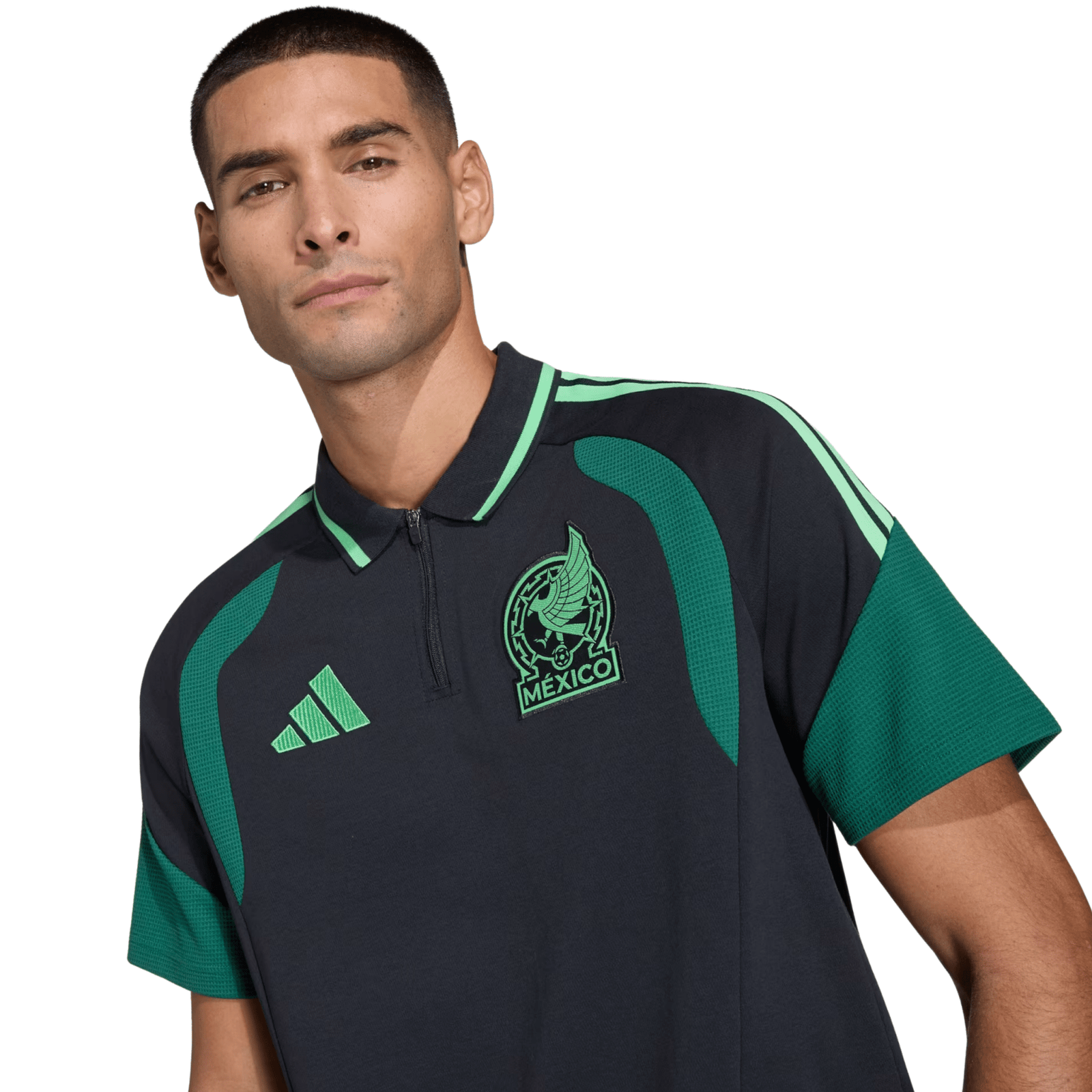adidas Mexico 2026 Tiro Polo Shirt (Black) | SoccerWearhouse