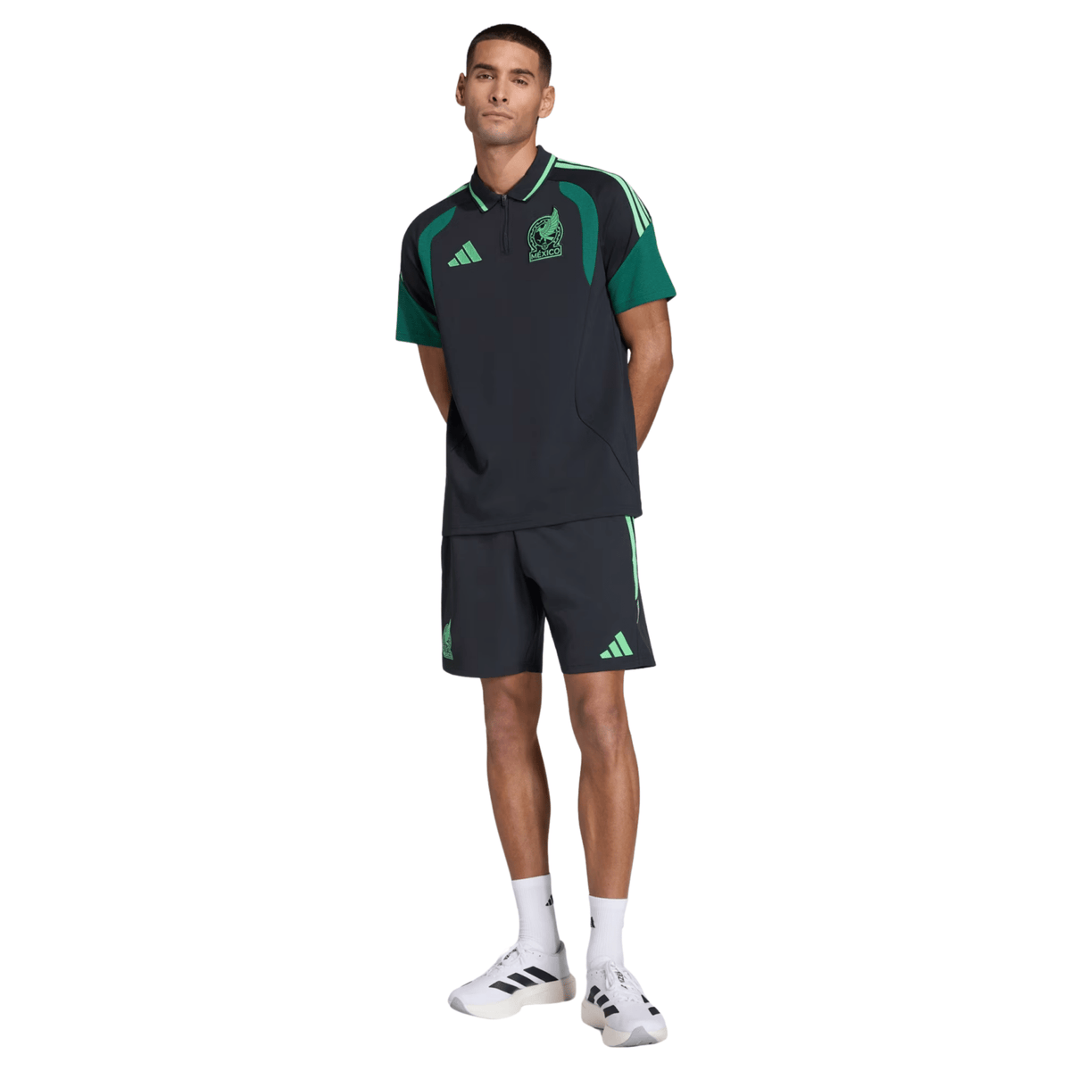 adidas Mexico 2026 Tiro Polo Shirt (Black) | SoccerWearhouse
