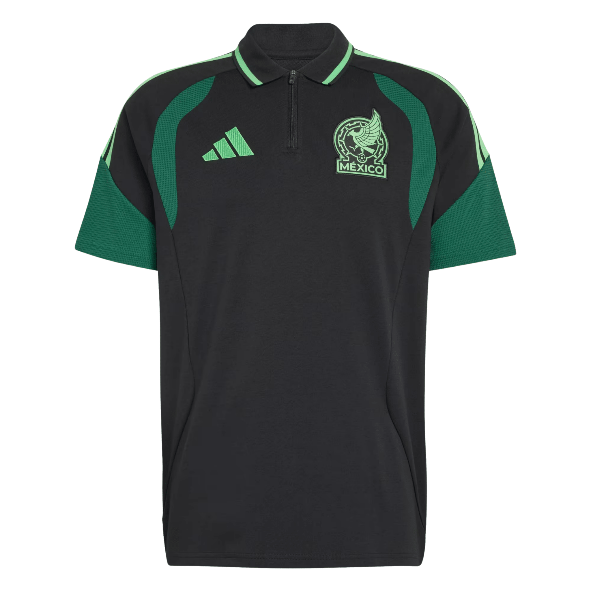 adidas Mexico 2026 Tiro Polo Shirt (Black)