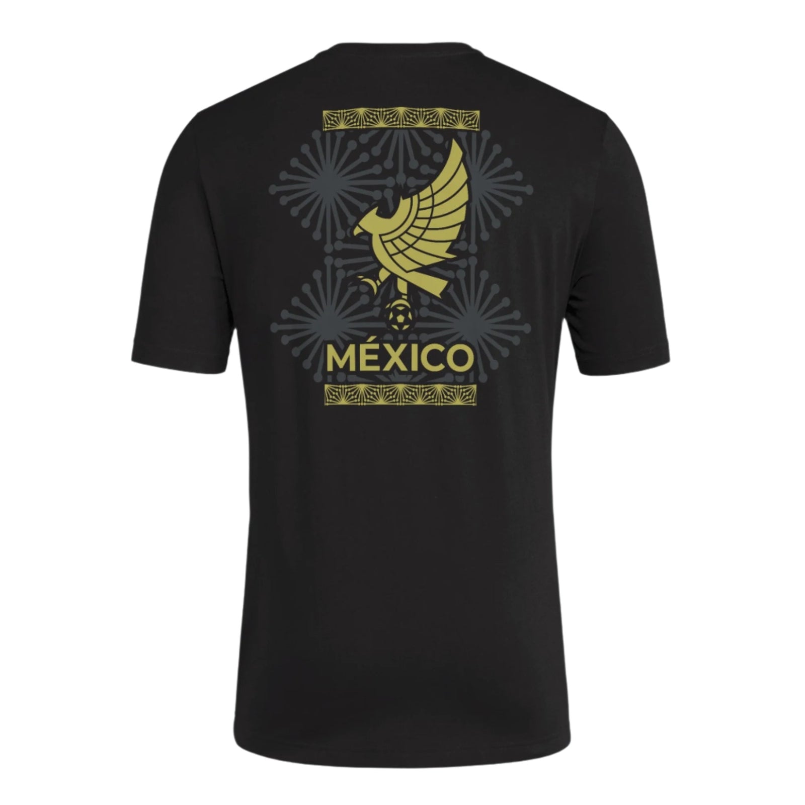 adidas Mexico 25/25 Logo T-Shirt (Black/Gold) | SoccerWearhouse
