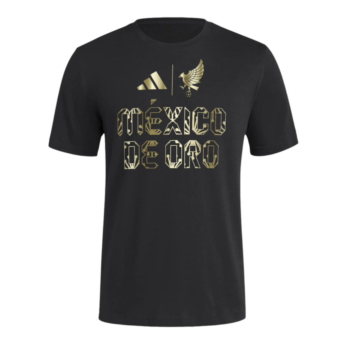 adidas Mexico 25/26 Mexico De Oro T-Shirt (Black/Gold) | SoccerWearhouse