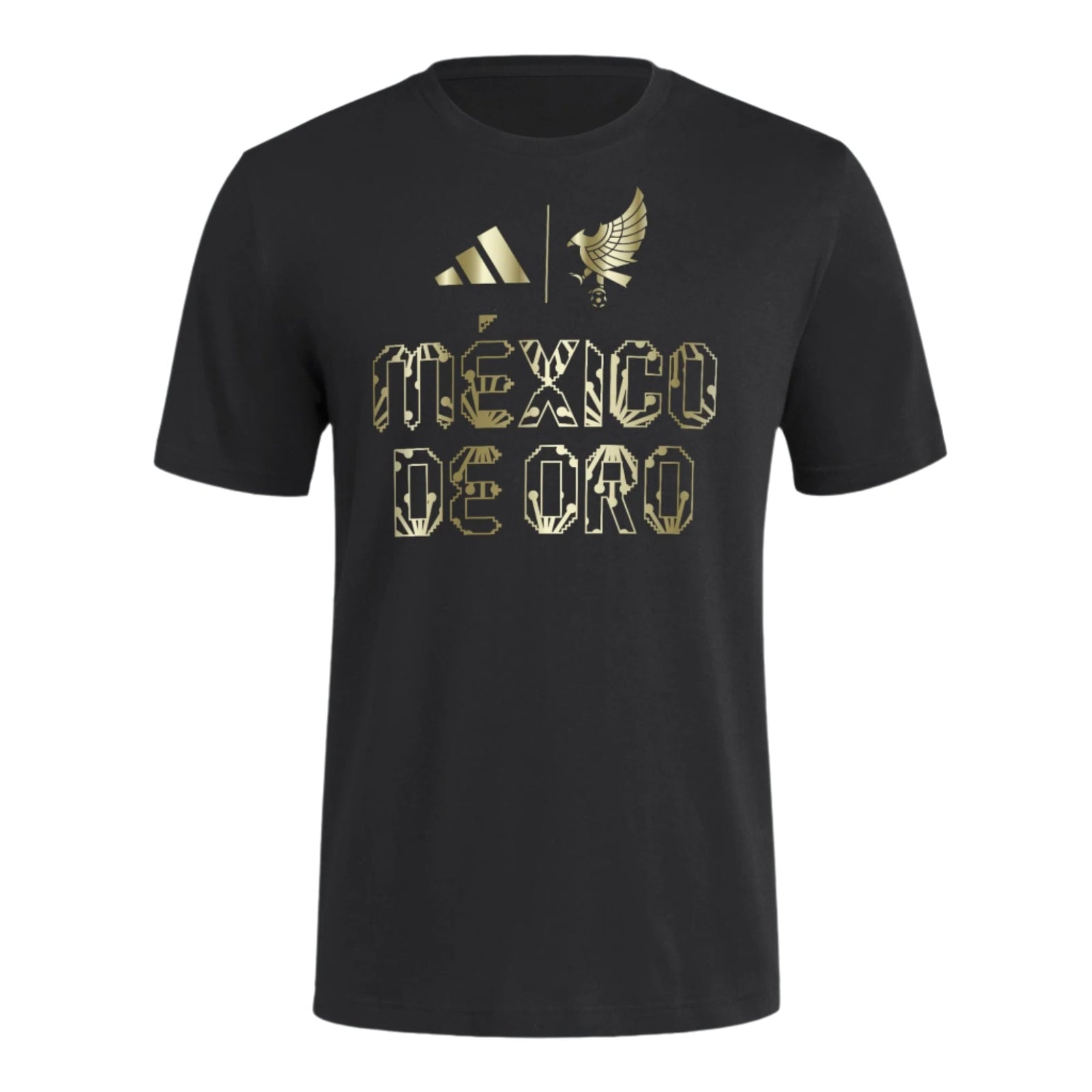 adidas Mexico 25/26 Mexico De Oro T-Shirt (Black/Gold) | SoccerWearhouse