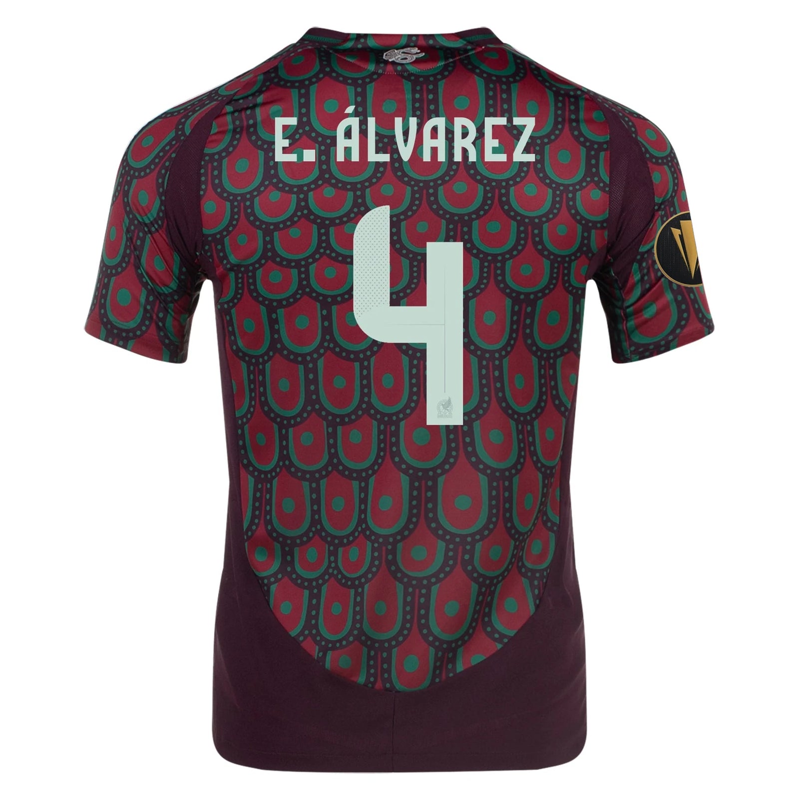 adidas Mexico Authentic Edson Álvarez Home Jersey 24/25 w/ Gold Cup 2025 Patchse (Multicolor) | SoccerWearhouse