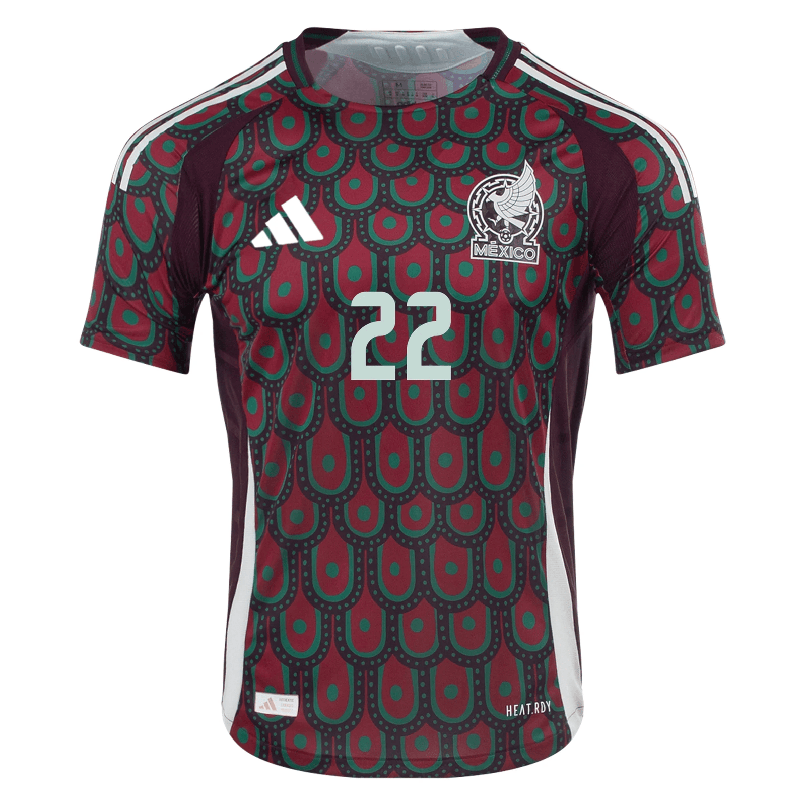 adidas Mexico Authentic Hirving Lozano Home Jersey 24/25 (Multicolor) | SoccerWearhouse