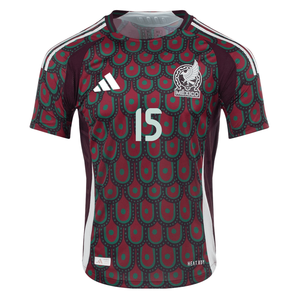 adidas Mexico Authentic Uriel Antuna Home Jersey 24/25 (Multicolor) | SoccerWearhouse
