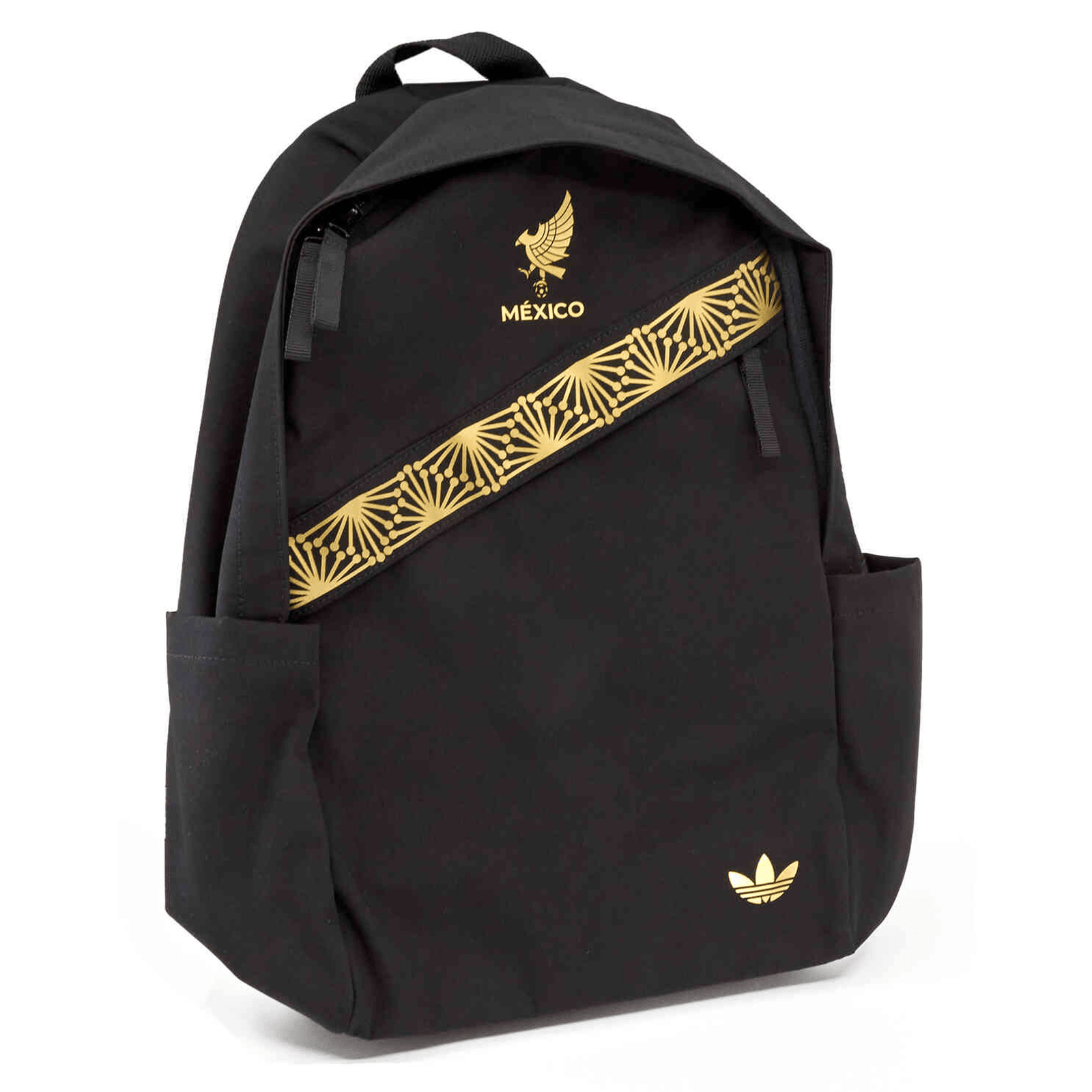 Adidas Mexico Backpack 25/26 (Black/Gold Metallic) | SoccerWearhouse