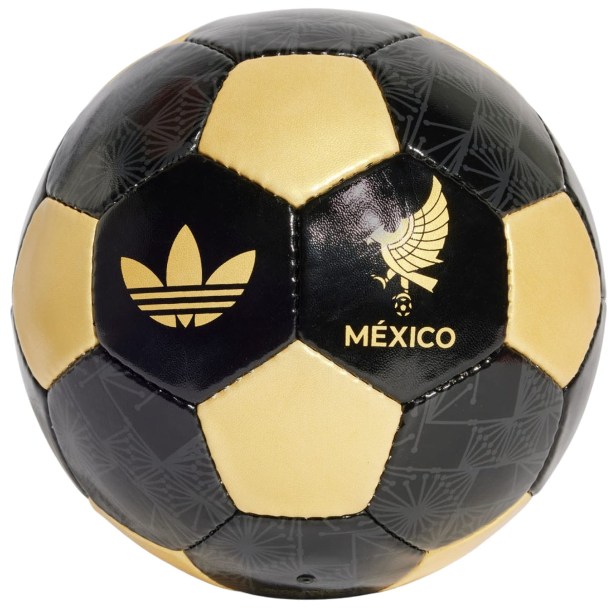 adidas Mexico De Oro Kit Club Ball (Black/Gold Metallic) | SoccerWearhouse