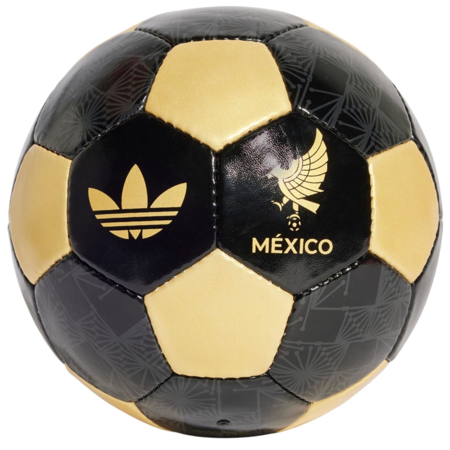 adidas Mexico De Oro Kit Club Ball (Black/Gold Metallic) | SoccerWearhouse