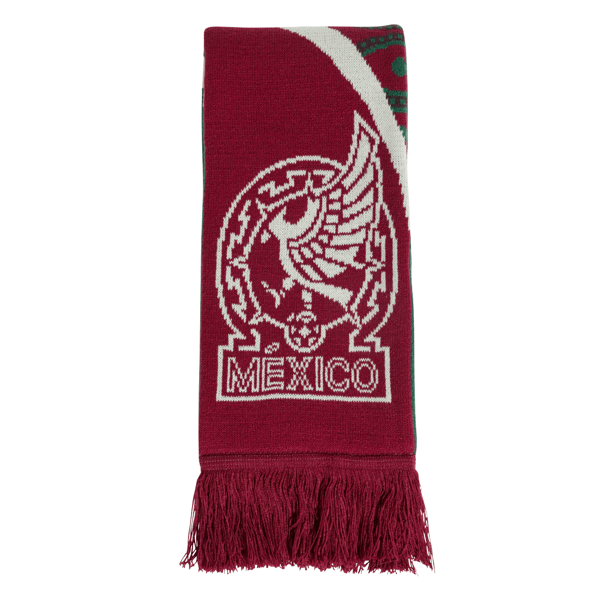 adidas Mexico Fan Scarf (Burgundy/Dark Green) | SoccerWearhouse