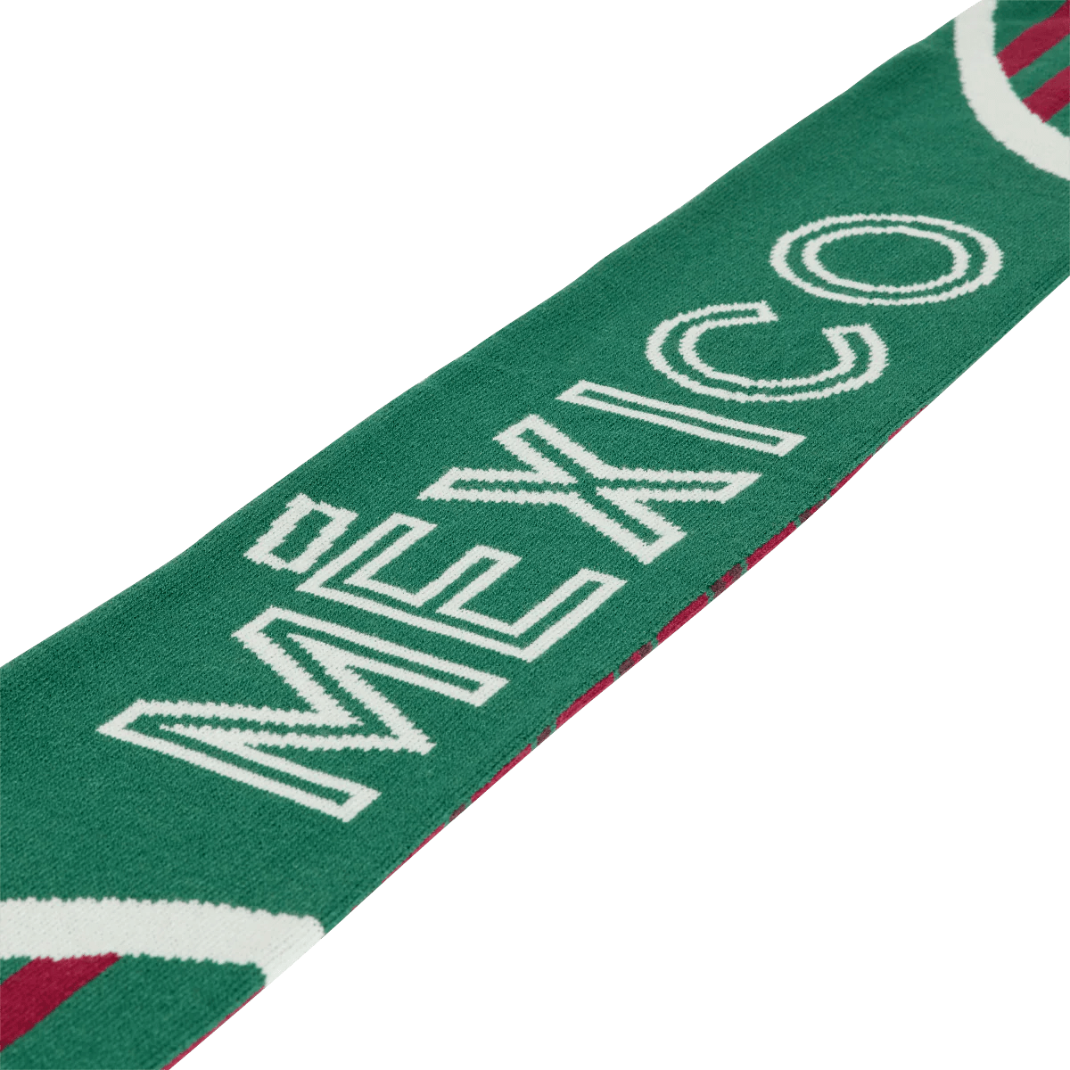 adidas Mexico Fan Scarf (Burgundy/Dark Green) | SoccerWearhouse
