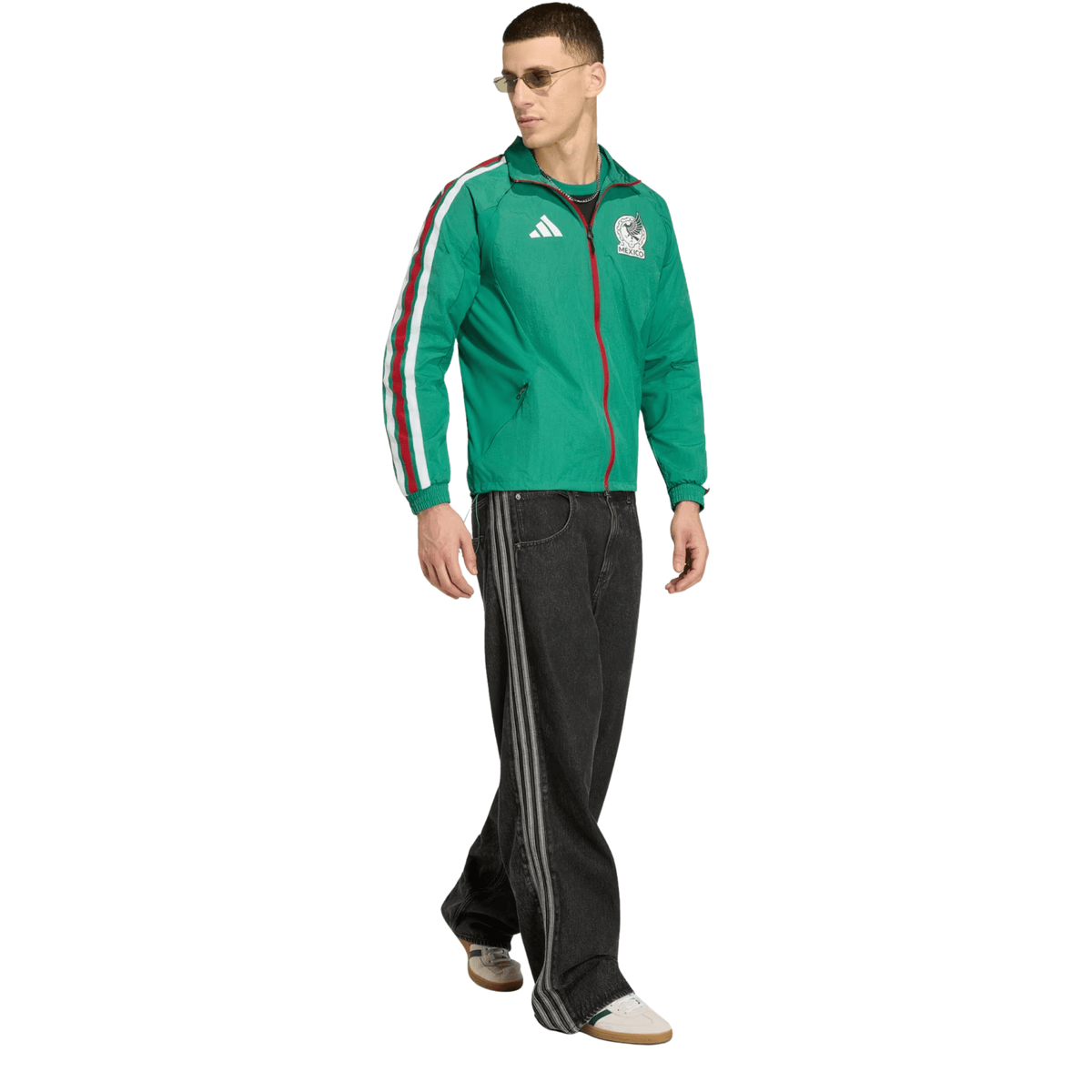 adidas Mexico Home Anthem Jacket 2026 (Green) | SoccerWearhouse