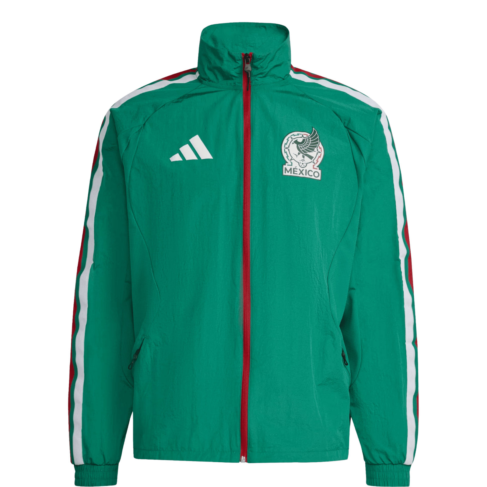 adidas Mexico Home Anthem Jacket 2026 (Green) | SoccerWearhouse
