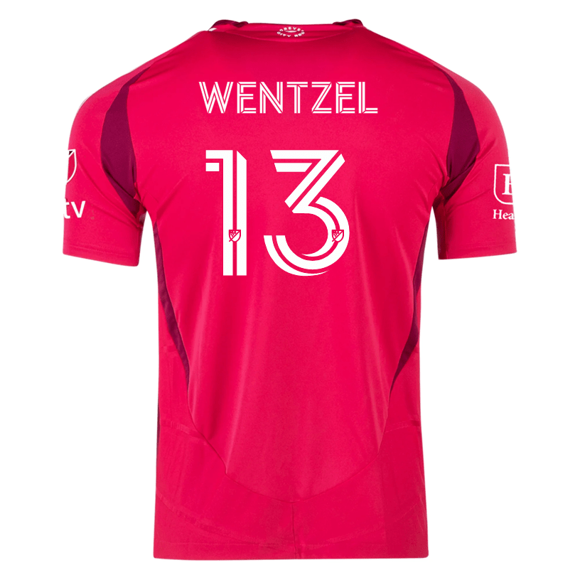 adidas Michael Wentzel St. Louis FC Authentic Home Jersey 25/26 (Power Pink) | SoccerWearhouse