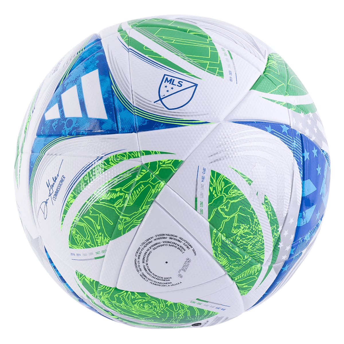 adidas MLS League NFHS Ball 2025 (White/Green/Blue) | SoccerWearhouse