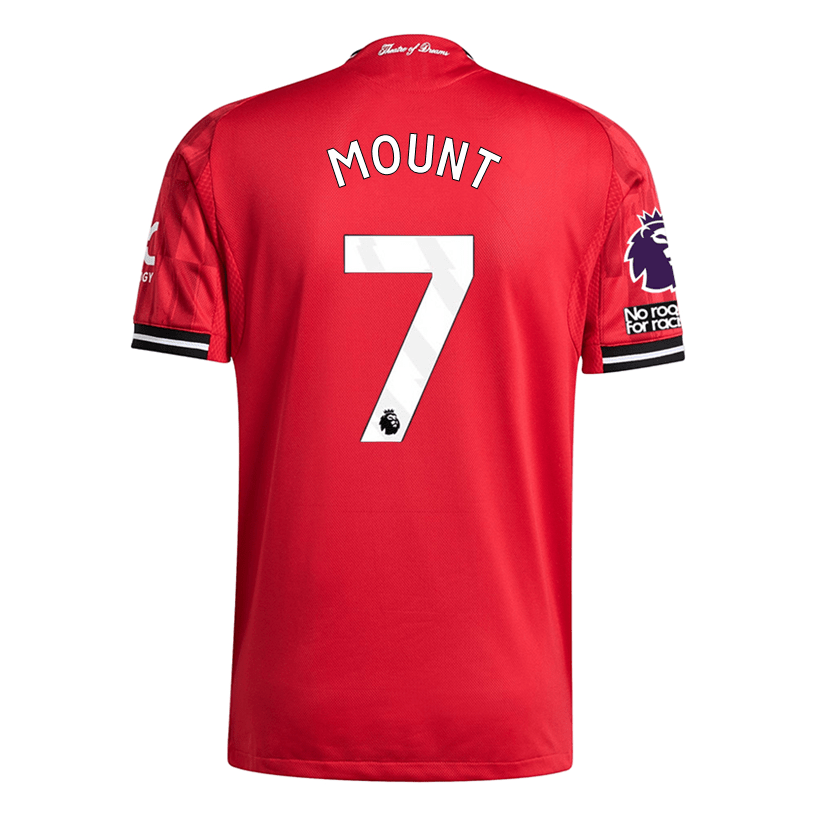 adidas Mount Men's Manchester United Authentic Home Jersey 25/26 w/ NRFR + EPL Patch (Red) | SoccerWearhouse