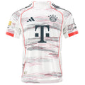 adidas Bayern Munich Authentic Away Jersey 25/26 w/ Sponsor + Meister Bundesliga Patch (White/Red)
