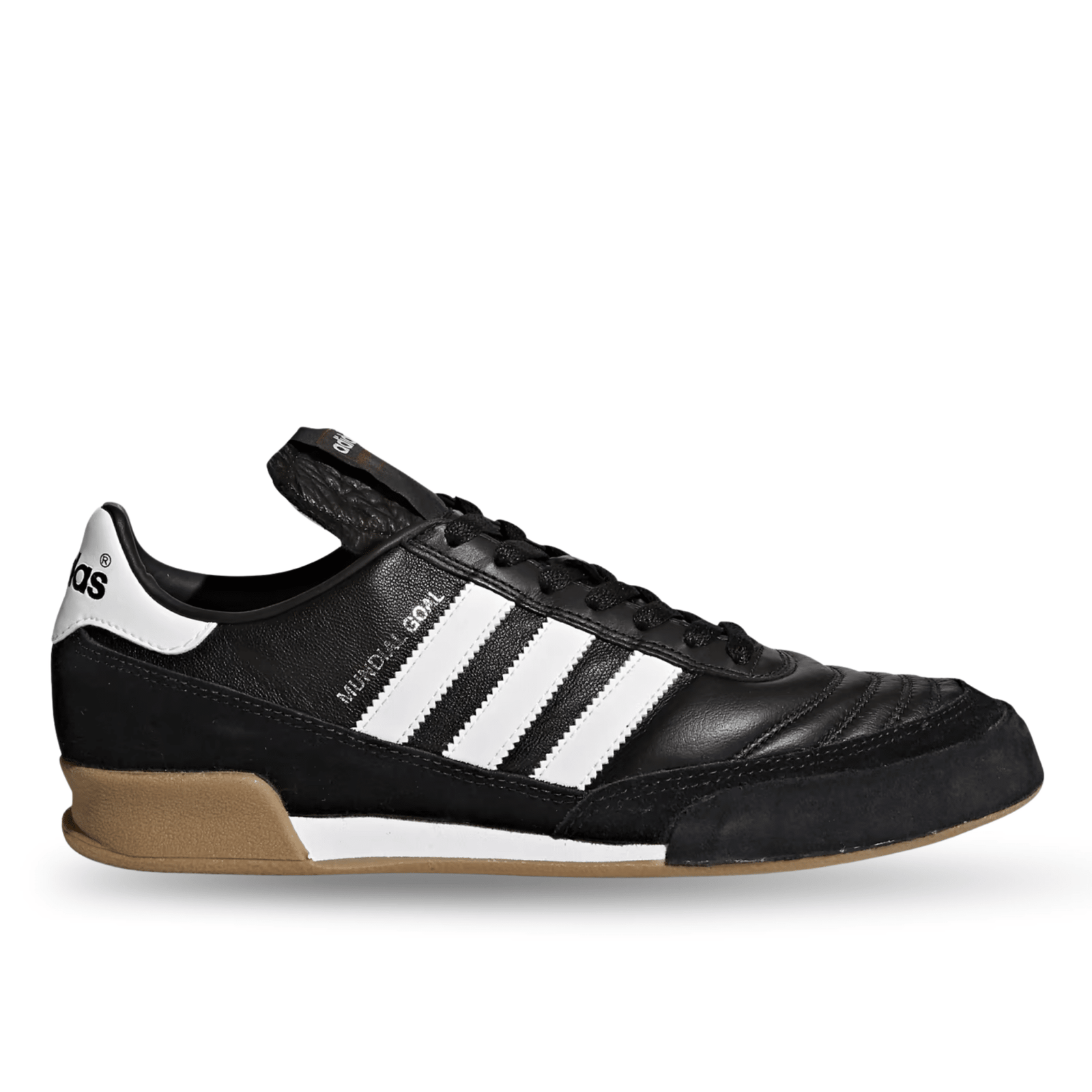 adidas Mundial Goal Indoor Soccer Shoes (Black/White) | SoccerWearhouse